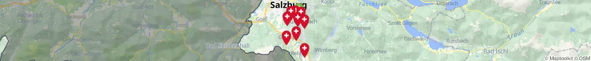 Map view for Pharmacies emergency services nearby Anif (Salzburg-Umgebung, Salzburg)